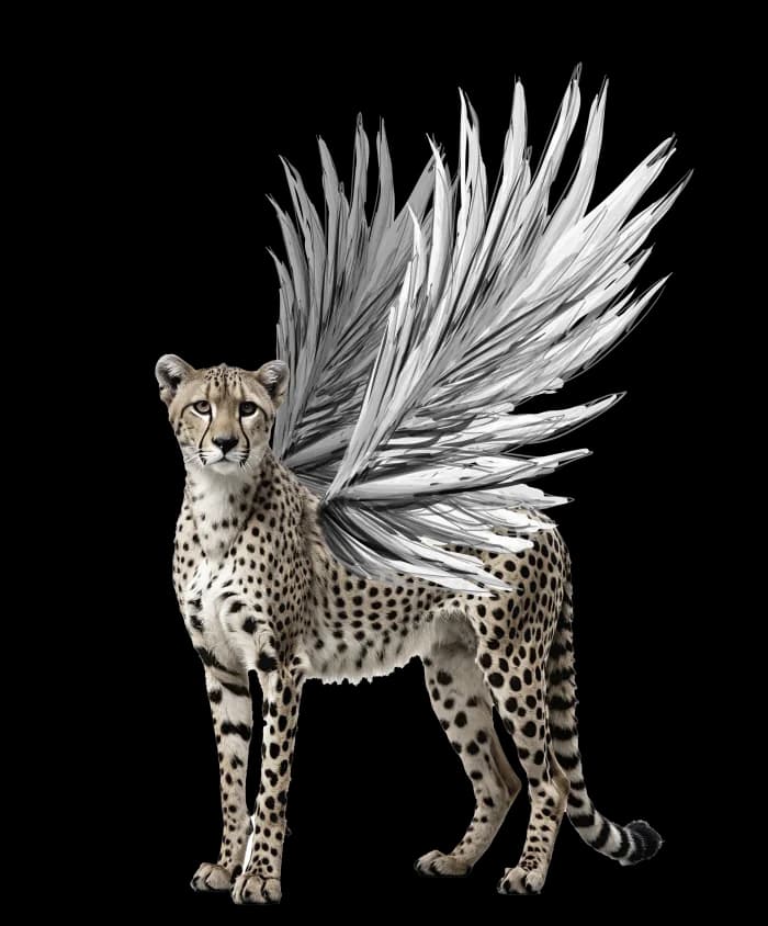 Guépard ailé, signature Digital