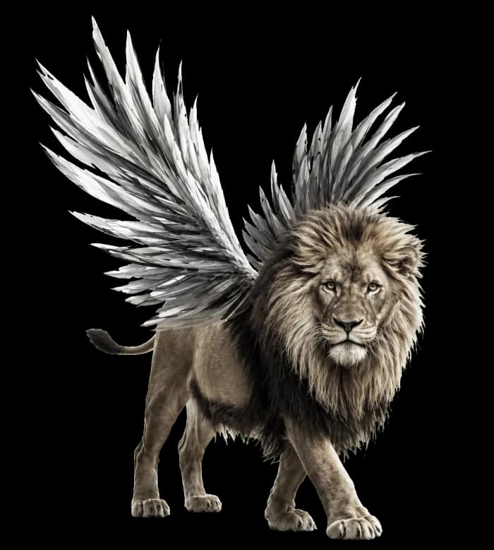 Lion ailé, signature Branding